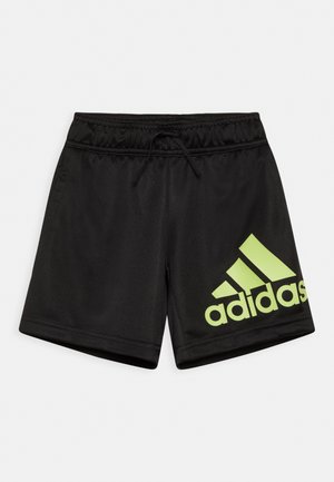 UNISEX - kurze Sporthose - black/pulse lime