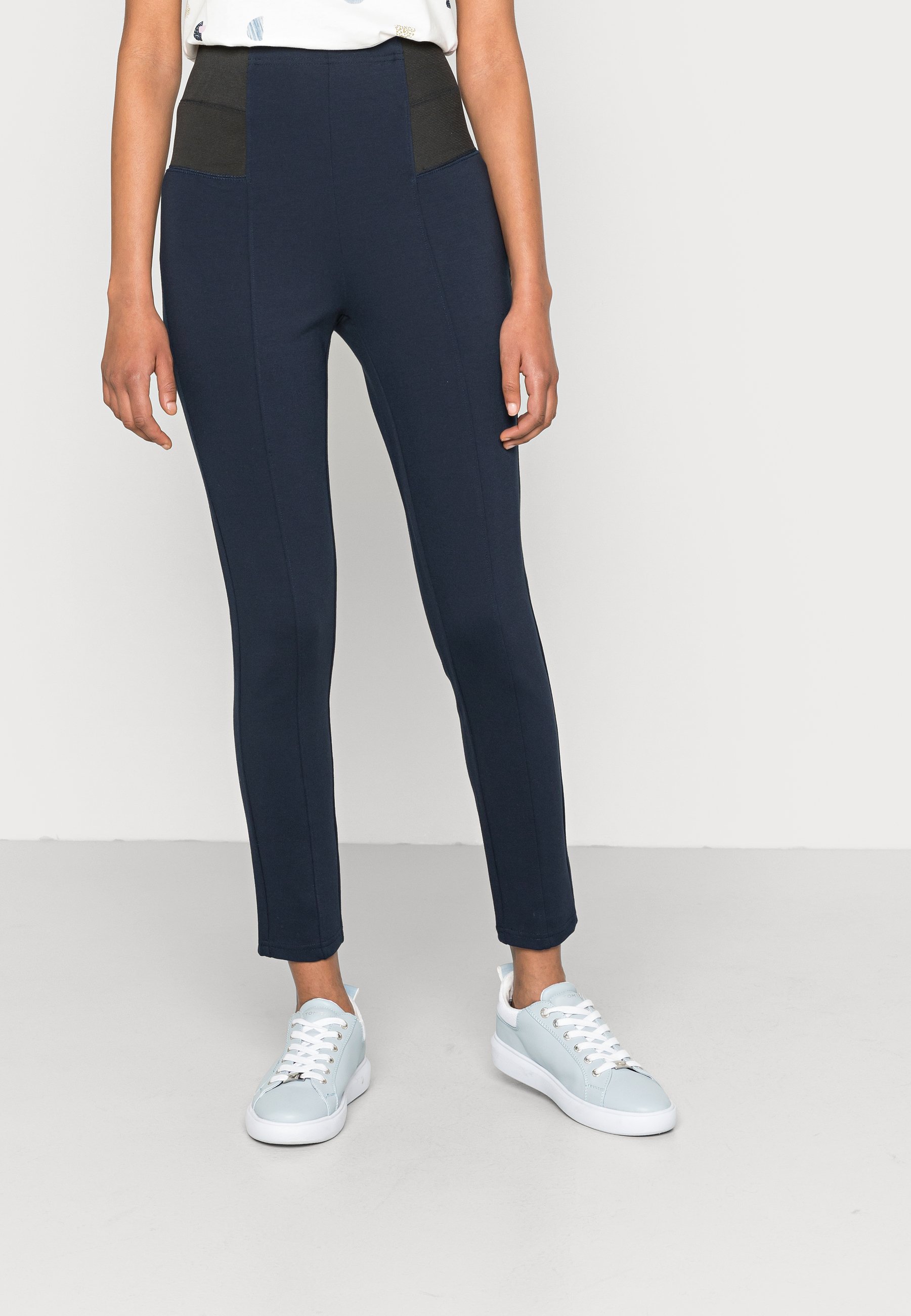 Tom Tailor Treggings with Elastic Tape Leggings Trousers Sky Captain Blue, Women's, Size: 10x28, Dark Blue