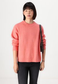 American Eagle CLASSIC CREW SHAKER - Pulóver - coral