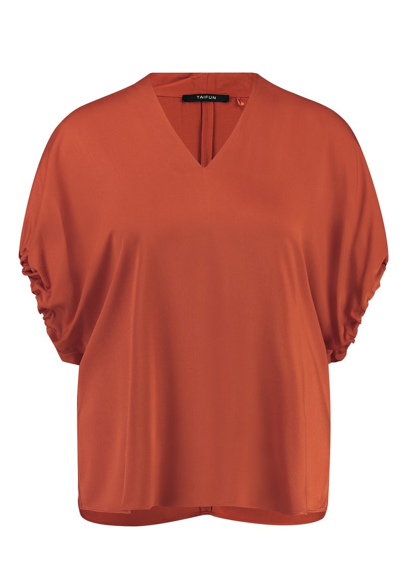 Taifun Blouse burned-orange denim