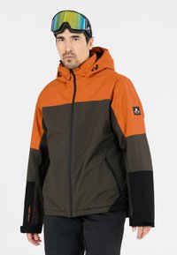 Whistler Skijacke - grijs oranje