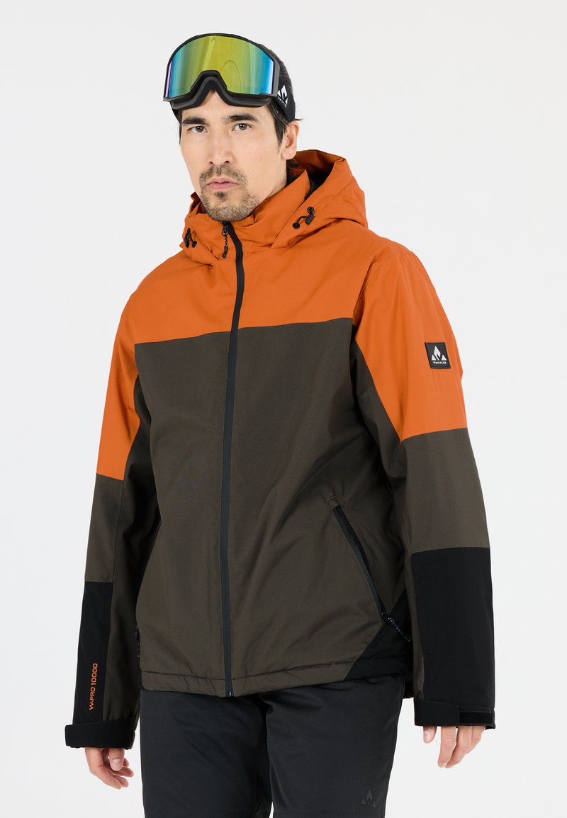 Whistler Skijacke - grijs oranje