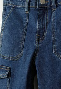 MINOTI CARGO POCKETS AND LONG LEG - Vaqueros rectos - dark blue denim