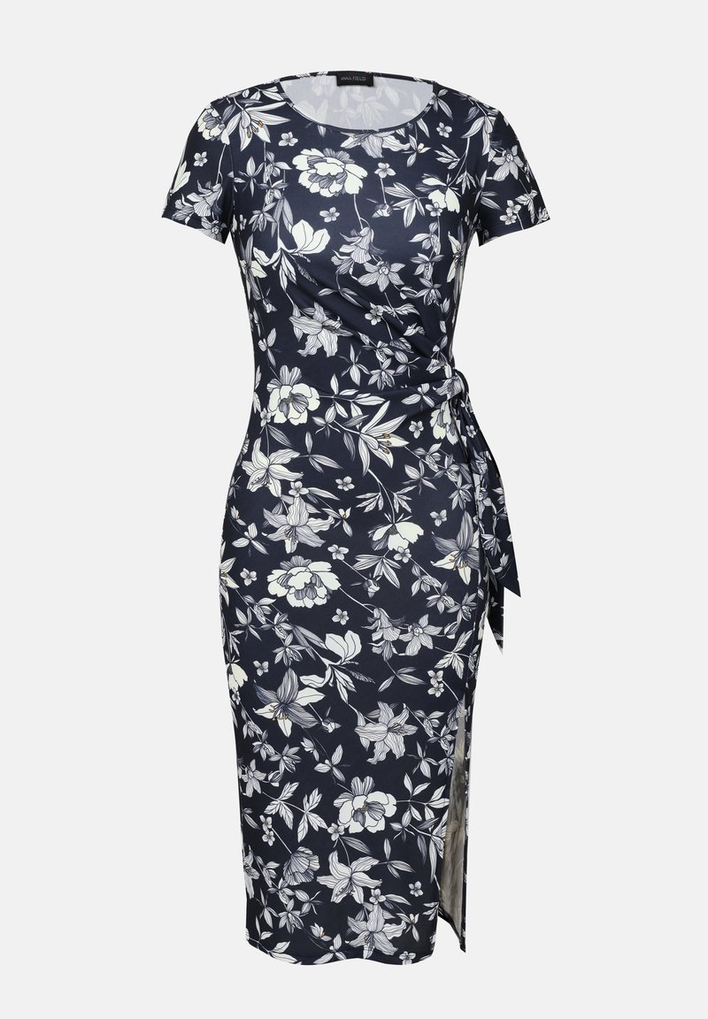 Anna Field Jersey dress - dark blue - (Pre-owned) - Zalando.ie