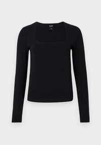 PORTRAIT NECK - T-shirt à manches longues - black
