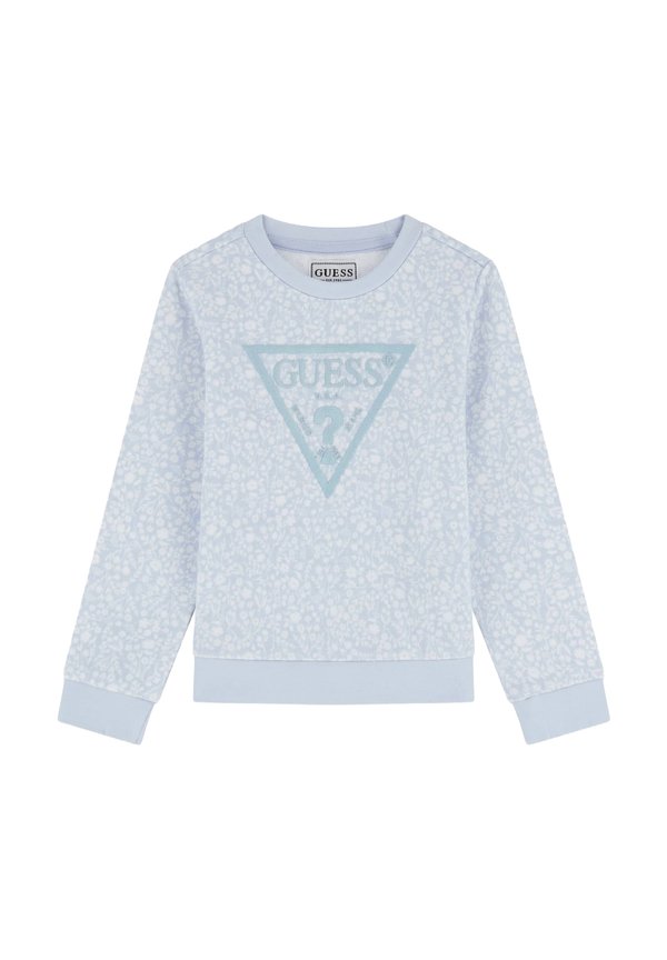 Sweatshirt - blumenmuster blau
