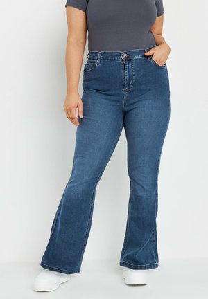Yours Clothing STRETCH ISLA  - Jeans Bootcut - mid blue