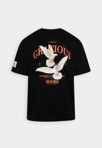 Redefined Rebel KETHAN BOXY FIT - T-shirts print - black