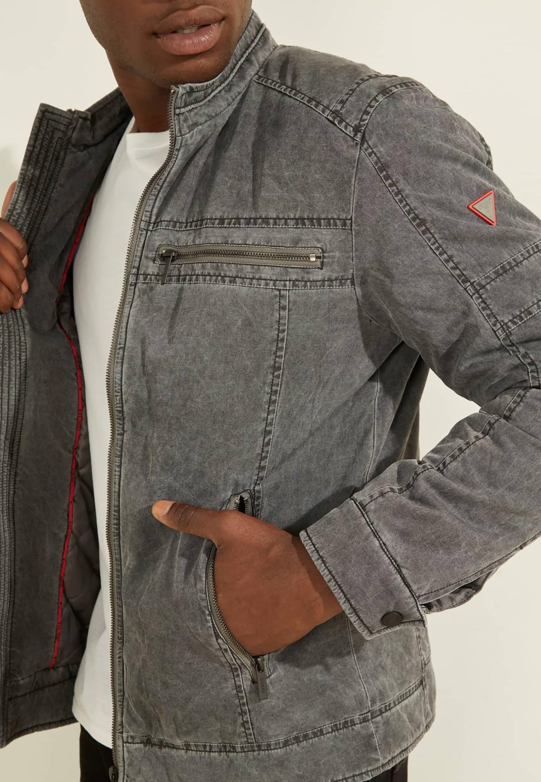 Guess Denim jacket - grau/grey - Zalando.de
