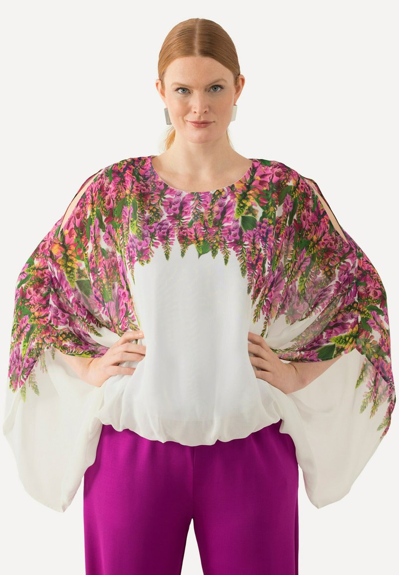 Ulla Popken - WISTERIA DRAPED - Blouse - snow white, Vergroten