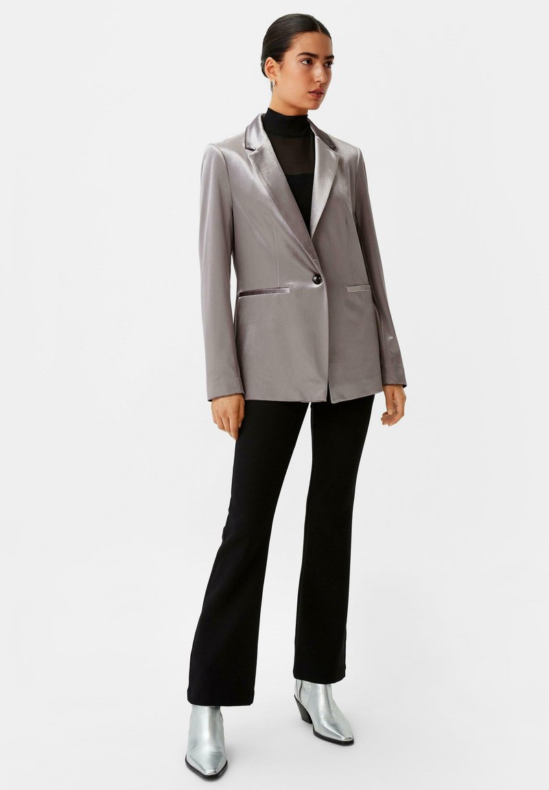 Comma Giacca Blazer Casual Donna In Denim – Colletto Camicia E Bottoni In Metallo - 3