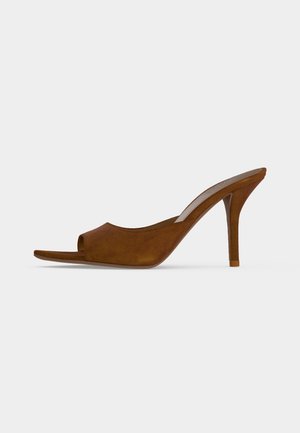 GIABORGHINI KATE - Mules à talons - chocolate