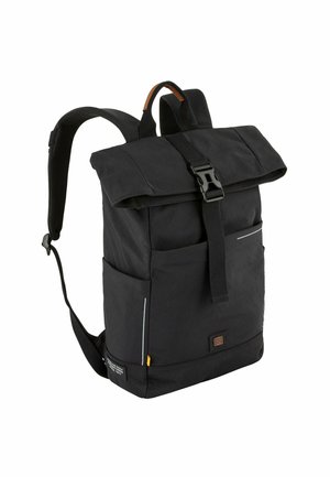 CITY MIT REISSVERSCHLUSS UND ÜBERSCHLAG - Rucksack - black
