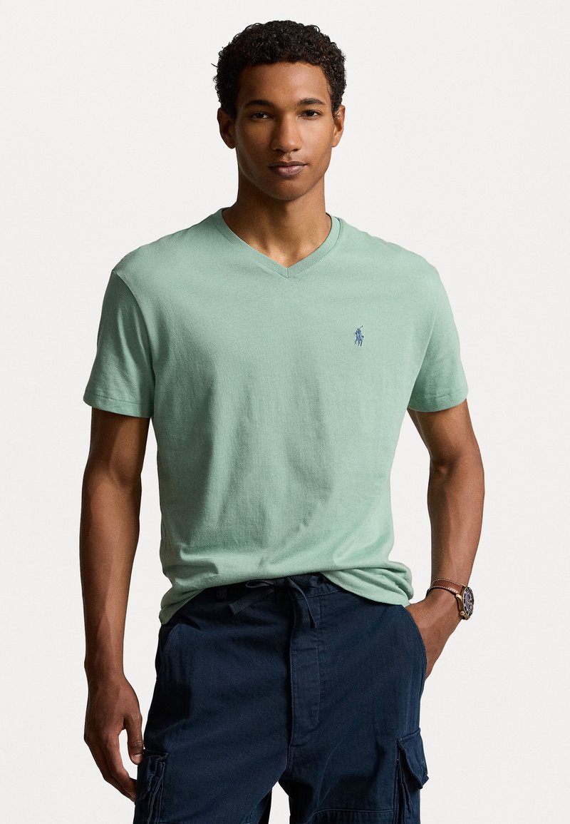 Polo Ralph Lauren CLASSIC FIT JERSEY V-NECK T-SHIRT - Basic T-shirt ...