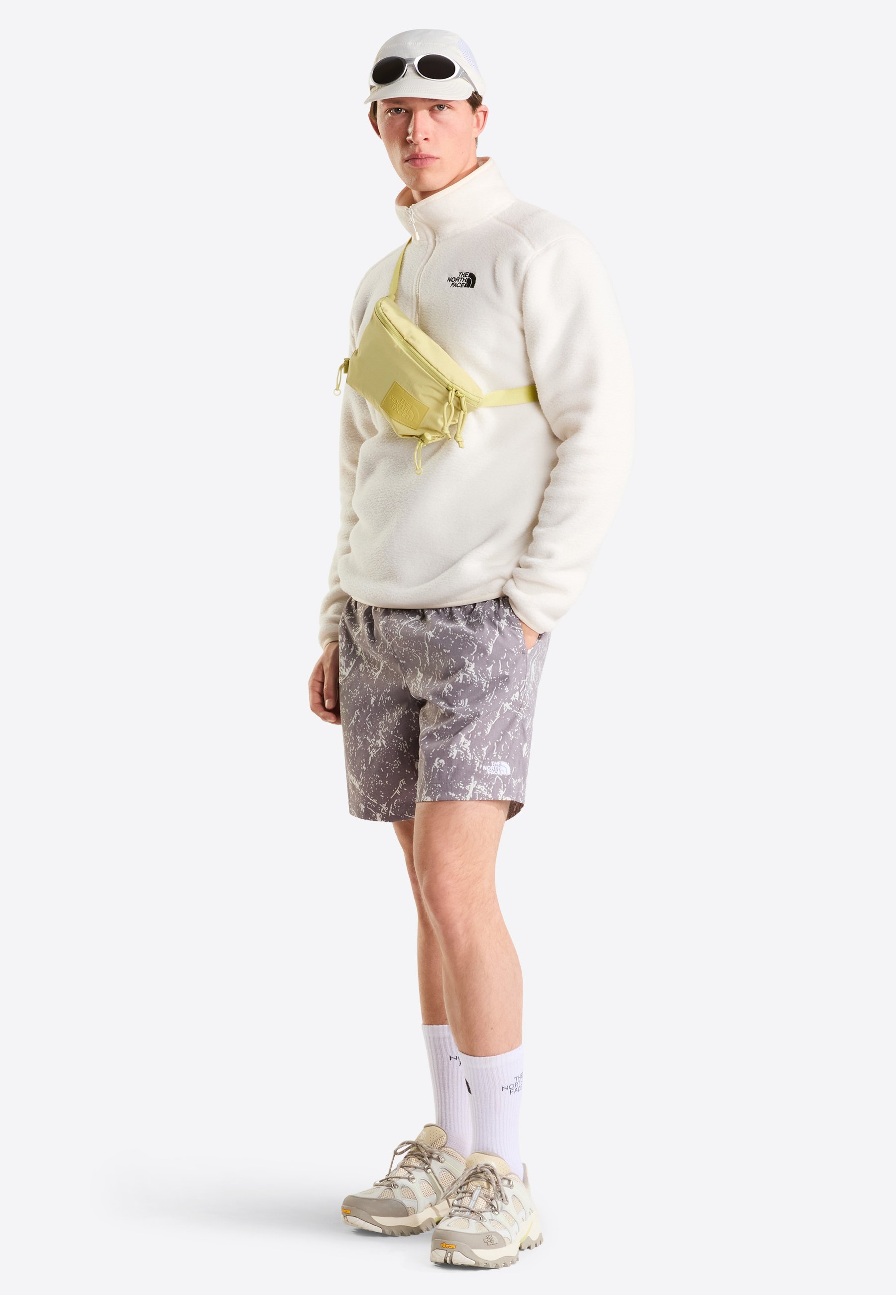 The North Face SHISPARE ZIP - Fleece jumper - white dune/white