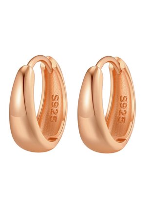 LARGE DOME HOOP - Ohrringe - rose gold-coloured