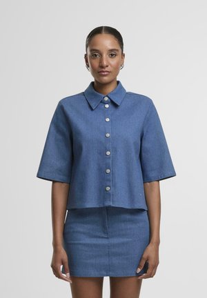 NMNICKI BOXY - Hemdbluse - medium blue denim