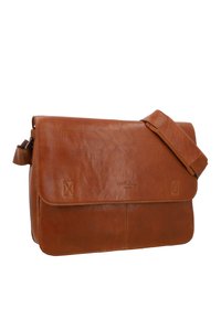 Gusti Leder PHARELL - Umhängetasche - honey brown