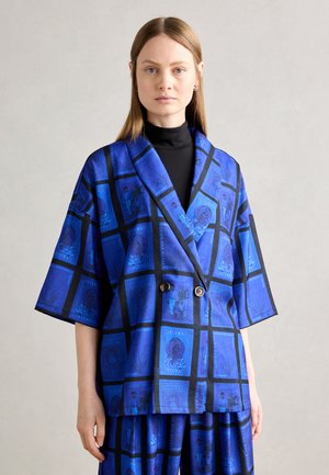 POST STAMP SET SHIRT - Button-down blouse - blue