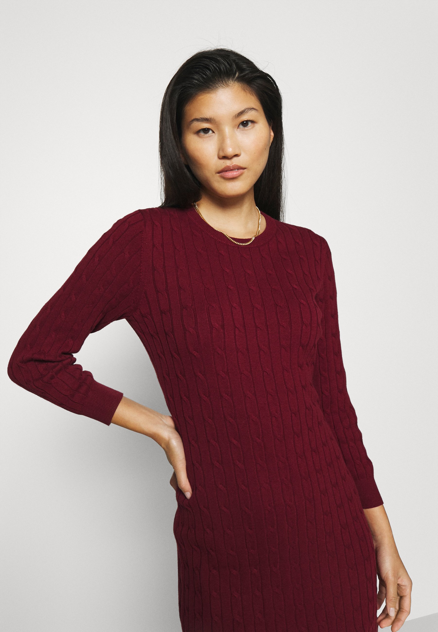 GANT STRETCH CABLE DRESS - Jumper dress 