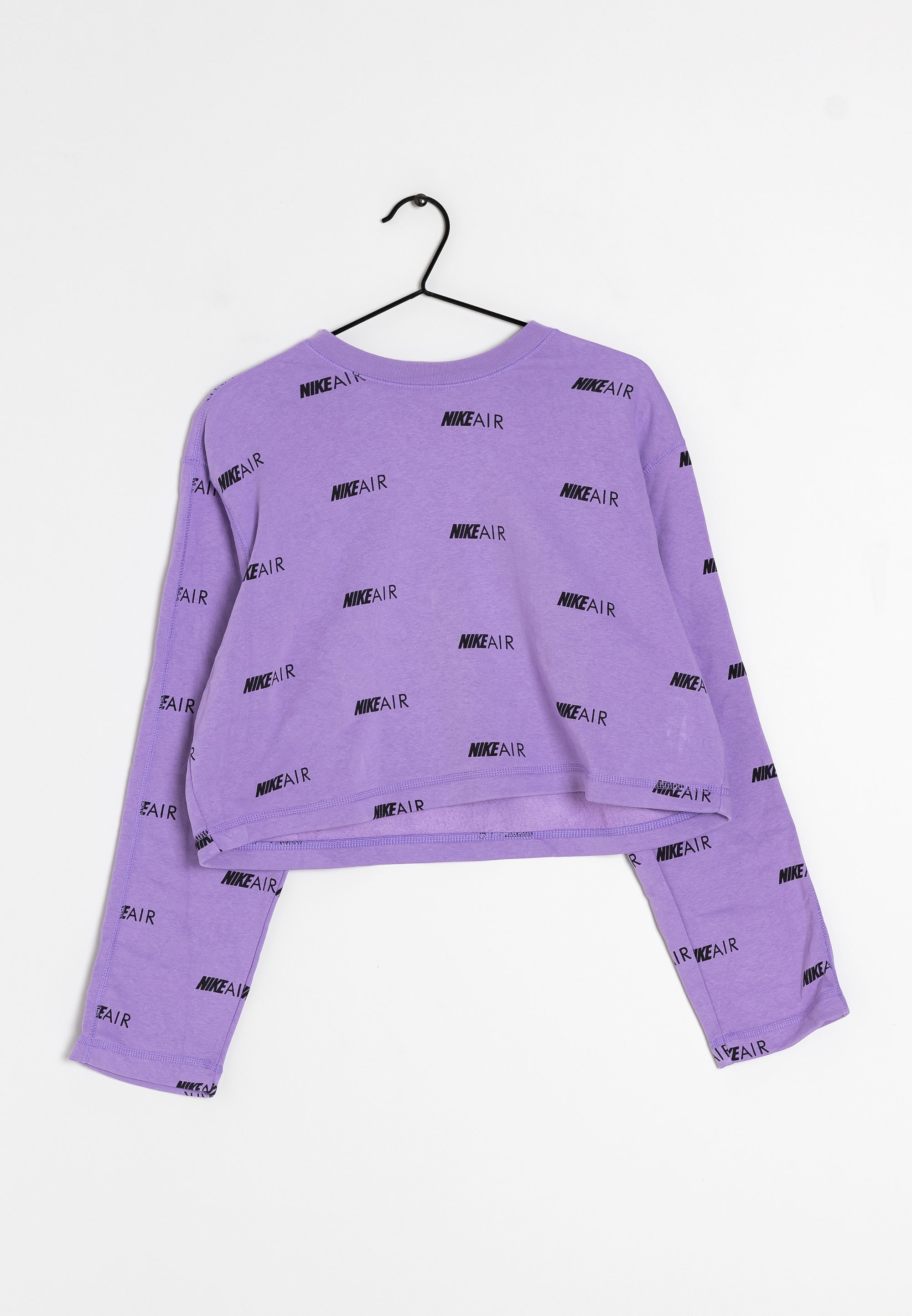 Purple Nike Air Cropped Sweatshirt Womens Clothing Nike Zip Up