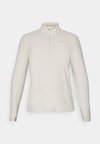 HALF ZIP TOP - Polárpulóver - beige