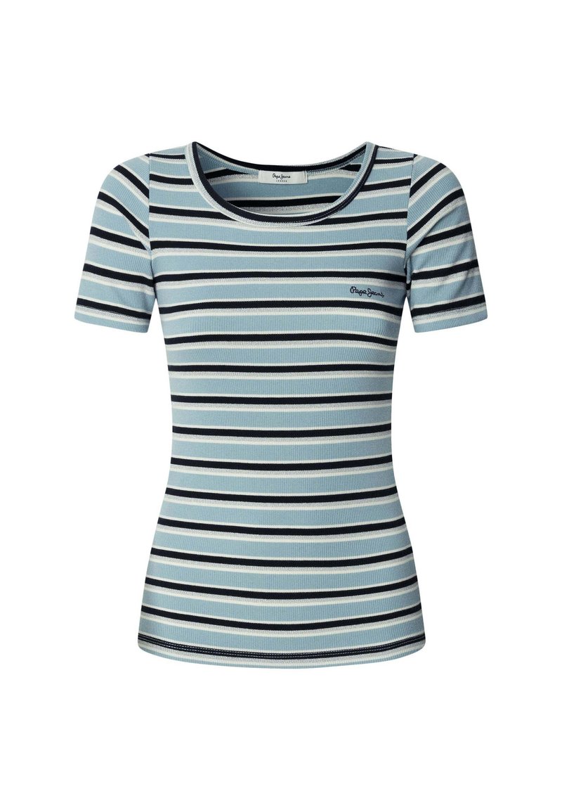 Pepe Jeans T-shirt print blauw Pepe Jeans T-shirt print blauw