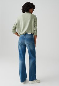 OPUS HIGH RISE WIDE LEG - Wide leg - daily blue