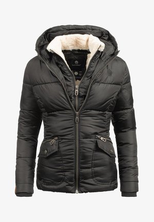 Chaqueta De Invierno Navahoo Para Mujer, Piel Sintética Premium, Color Antracita, Talla S, Abrigo Con Capucha Y Cuello Extraíble