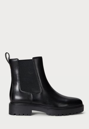 ALLYSON BURNISHED LEATHER BOOTIE - Classic ankle boots - dark garnet