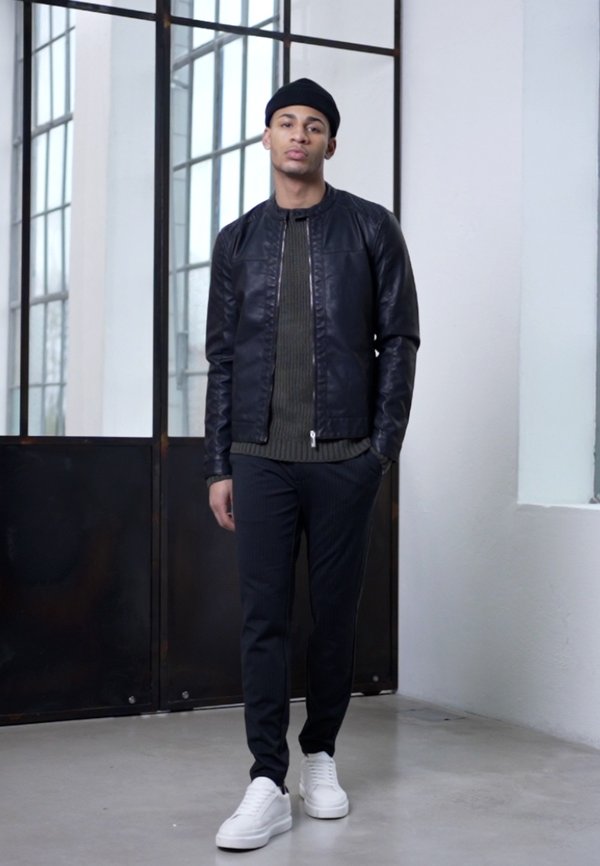 ONSMIKE RACER JACKET - Faux leather jacket2