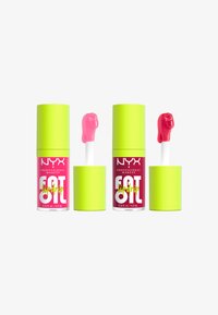 NYX Professional Makeup HOME ALONE FAT OIL LIP DRIP TRIO - Sminkset - 02, 05, 10 - missed call, newsfeed, splash of cream