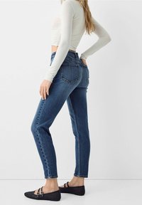 Bershka Džíny Slim Fit - blue denim