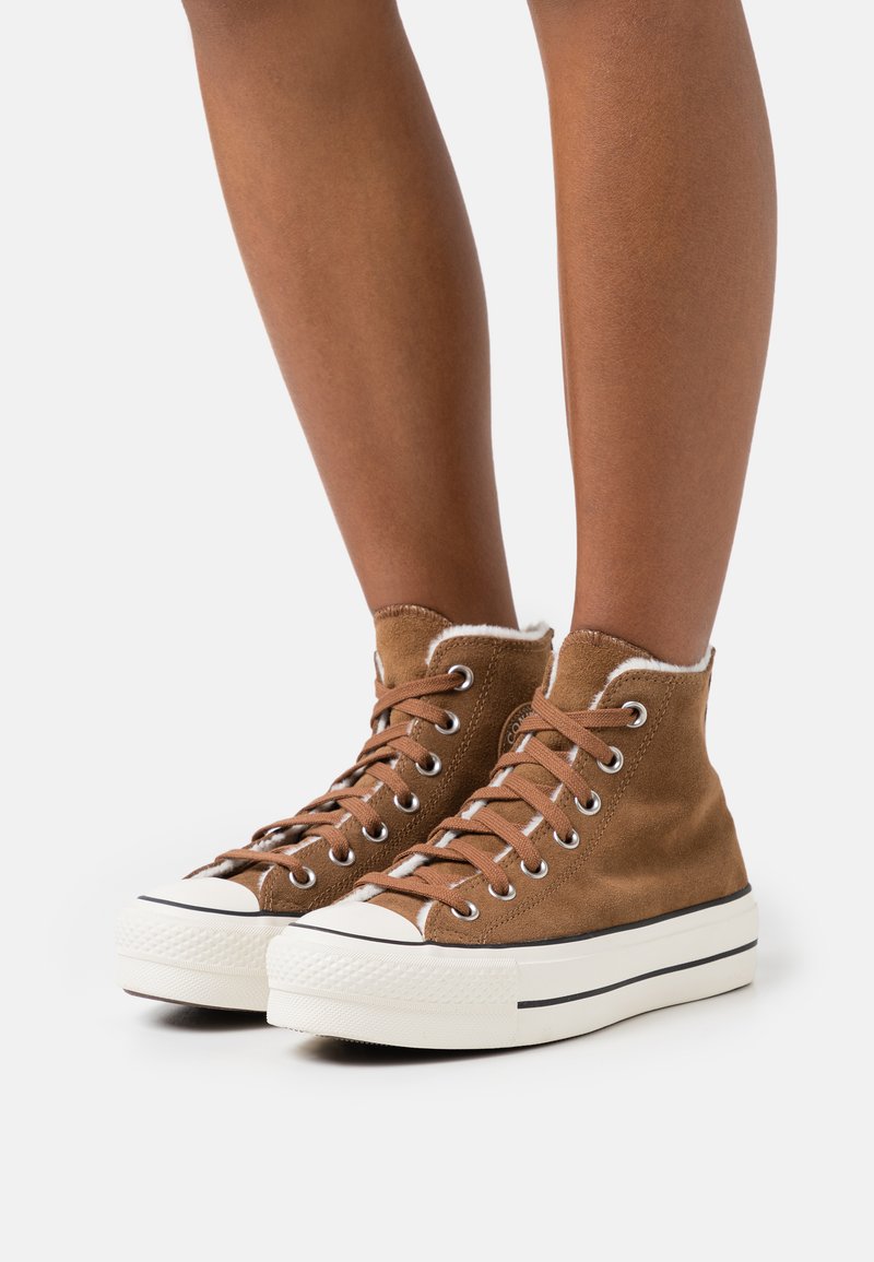 Converse CHUCK TAYLOR ALL STAR LIFT Hightop trainers clove brown