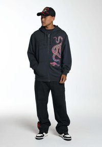 Ed Hardy DRAG-SNAKE THRU HOODIE - Sweatjakke - charcoal