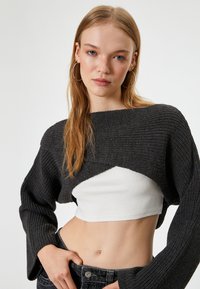 Koton CROP antracytowy