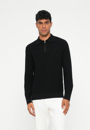 SLHCRAN STRUCTURE HALF ZIP - Jumper - black
