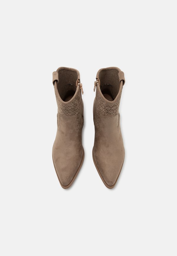 Cowboy/biker ankle boot - taupe2