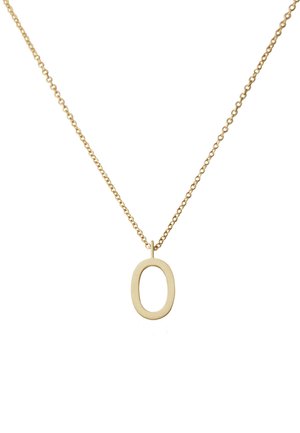 Design Letters HALSKETTE MIT GROß INITIAL CHARM GOLD (A-Z) - Halskette - gold coloured