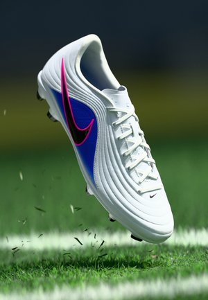 TIEMPO MAESTRO CLUB FG/MG - Ποδοσφαιρικά παπούτσια για τεχνητό χλοοτάπητα - white/black/racer blue/pink blast