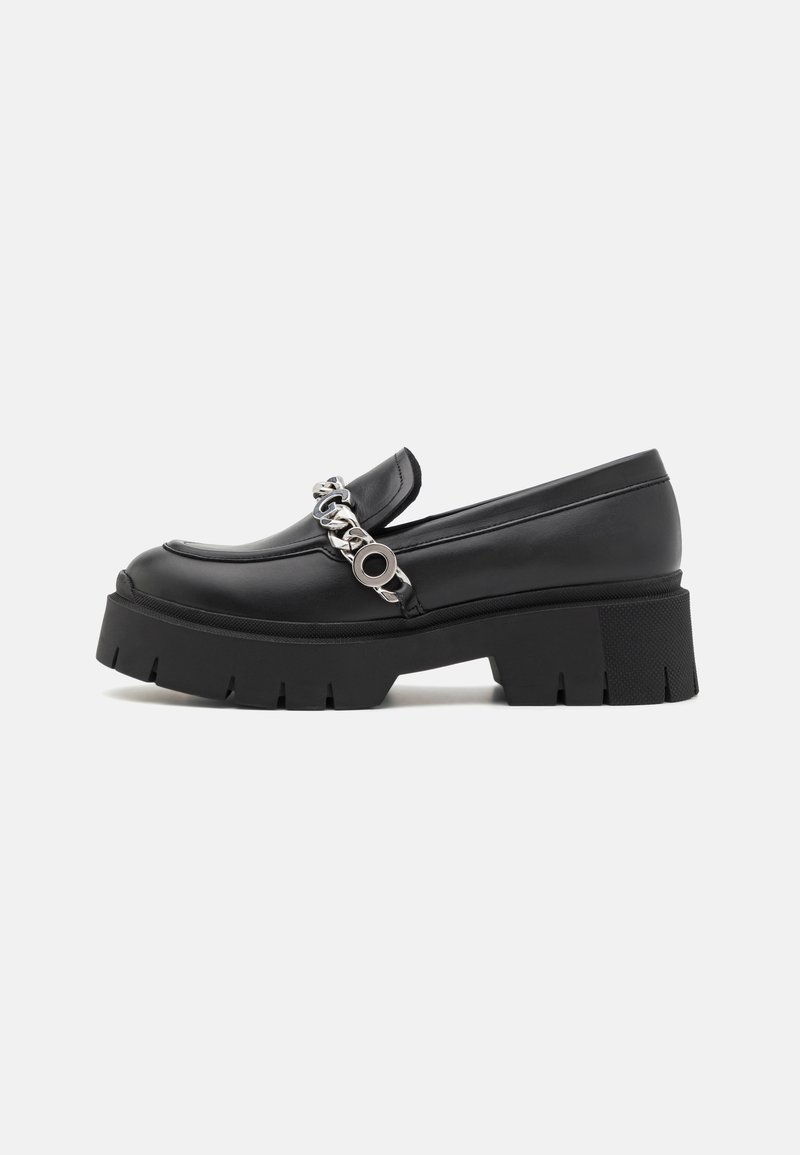 Mocassins Femme HUGO Kris - Cuir Véritable Avec Semelle Polyuréthane, Couleur Brune