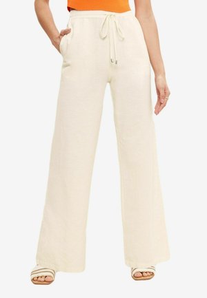 WIDE LEG - Bukser - neutral