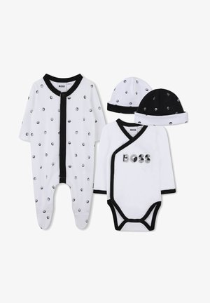 BOSS Kidswear SET GIFT BOX - Kootud müts - white