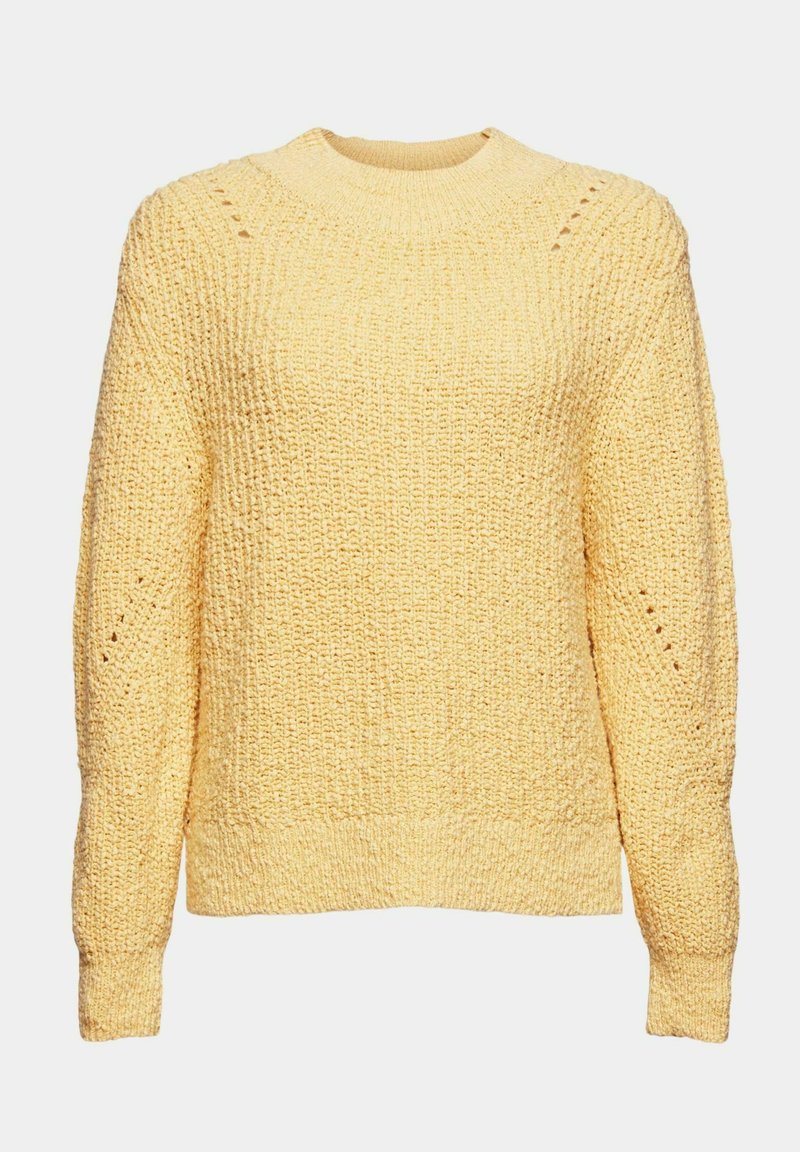 Damen Strickjacken | Esprit Strickpullover dusty yellow/gelb - FS56202 Damen Strickjacken | Esprit Strickpullover dusty yellow/gelb - FS56202
