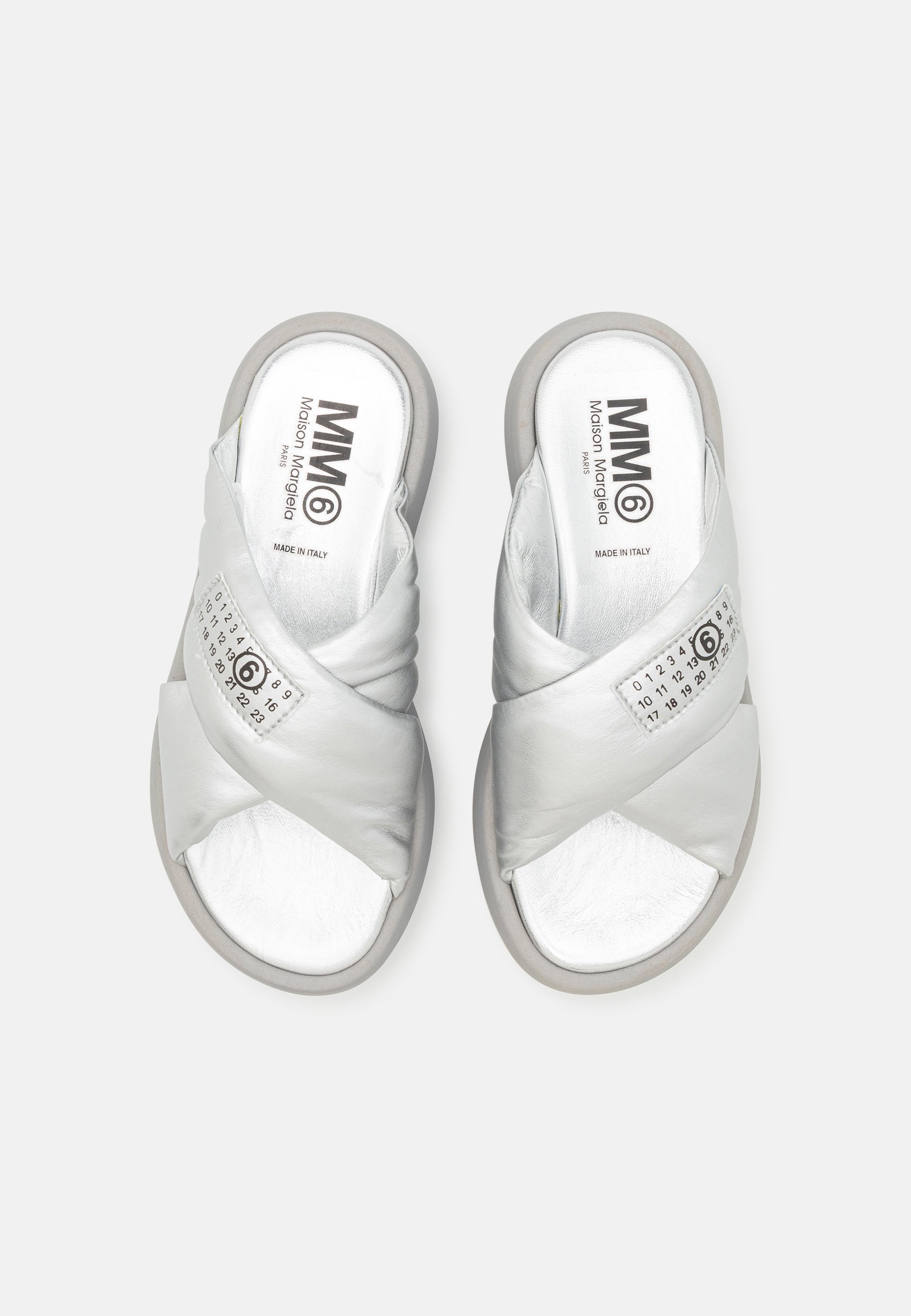 MM6 Maison Margiela Papuci de casă - silver/argintiu - Zalando.ro