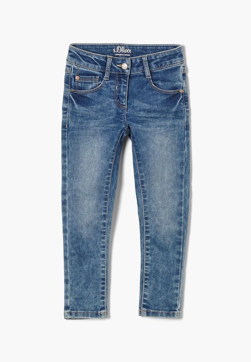 s.Oliver Slim fit jeans donkerblauw denim