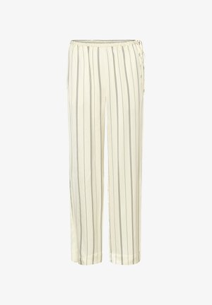 Soaked in Luxury, SLMARCELA PRINTED - Bukser - white w black stripes