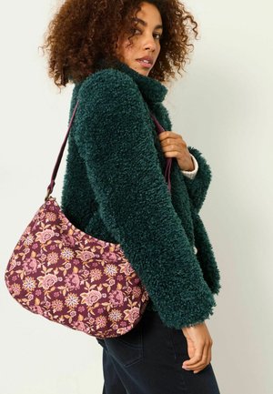 FatFace, FLORAL CANVAS CROSSBODY BAG - Cross body bag - burgundy red
