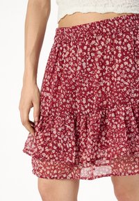 JDY JDYSIBEL SKIRT - A-vonalú szoknya - earth red