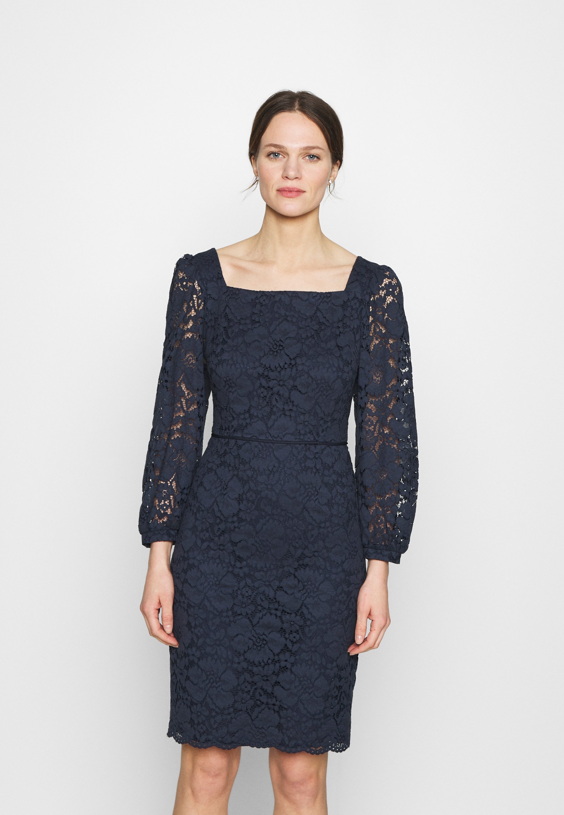 Swing KARREE AUSSCHNITT - Cocktailkleid/festliches Kleid - navy/dunkelblau  - Zalando.de